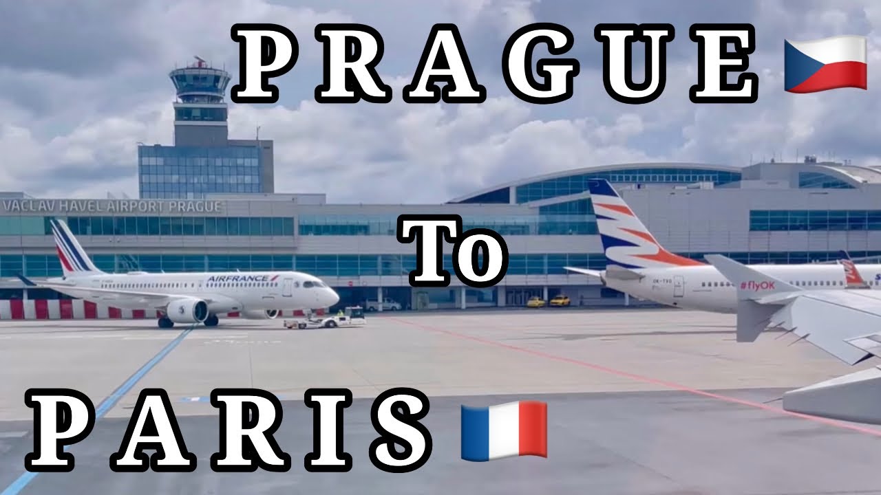 Prague to Paris Flight ✈️ 🇨🇿🛫🇫🇷 | Window Seat Views #prague #paris #europe #flight #travel 