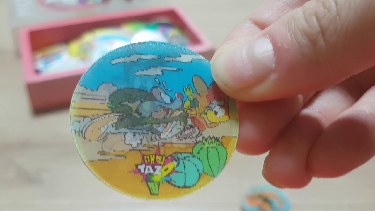 빈티지토이 추억의 장난감 따조 #2 워너 브라더스 매직 따조 Vintage toys Warner Bros. Magic Tazos (1996)