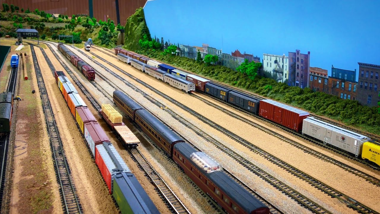 Private N Scale Model Railroad Layout