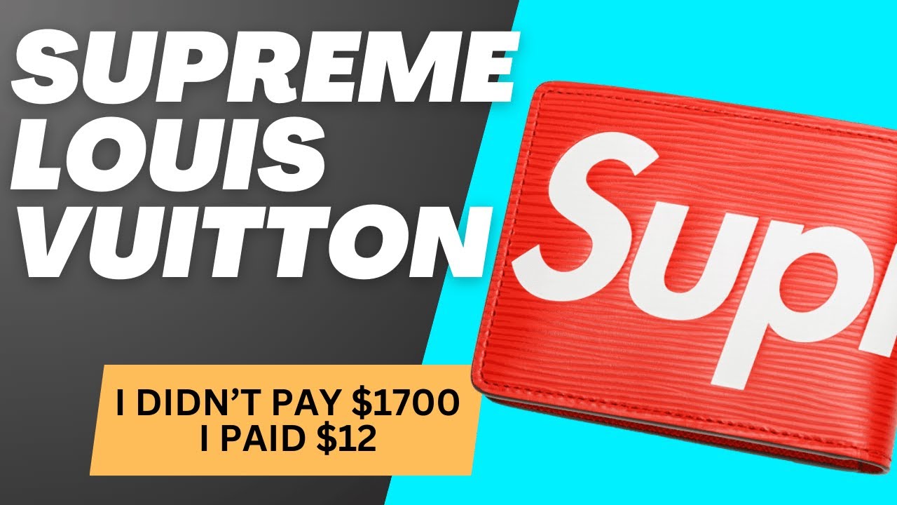 Supreme X Louis Vuitton Wallet Collab for just $12 Landed.  #SUPREME  #louisvuitton #wallet
