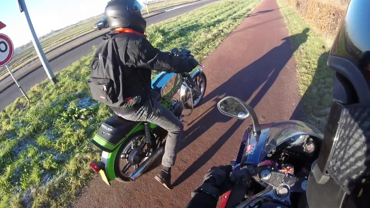 [RAW]Ride to school, Aprilia RS50 & Kreidler RMC S Electronic | GoPro