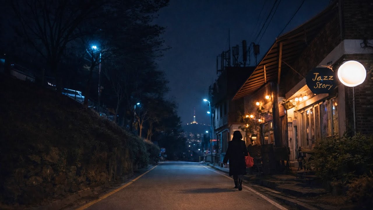 [Christmas lo-fi] 4K Post-Christmas Seoul Night Drive: University Street (Daehak-ro) to Naksan Park