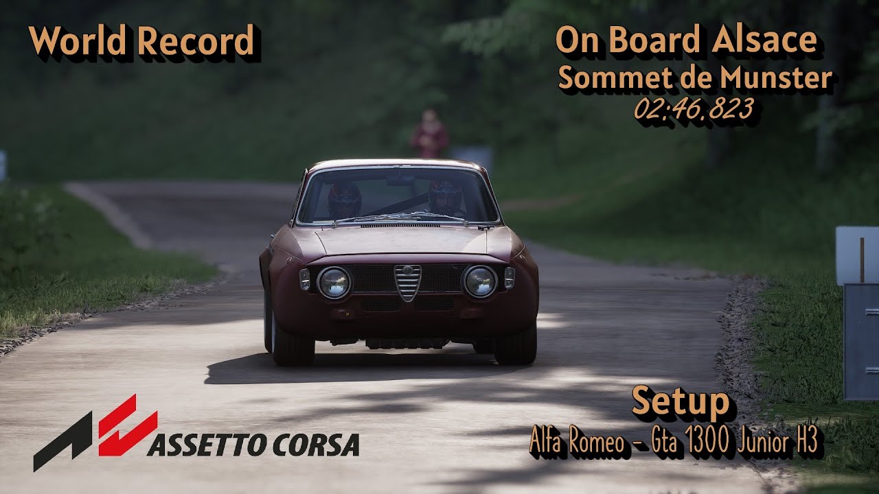 ⏱️World Record🏆ON BOARD / Alsace - Sommet de Munster | Alfa Romeo - H3 | Setup | Assetto Corsa Rally