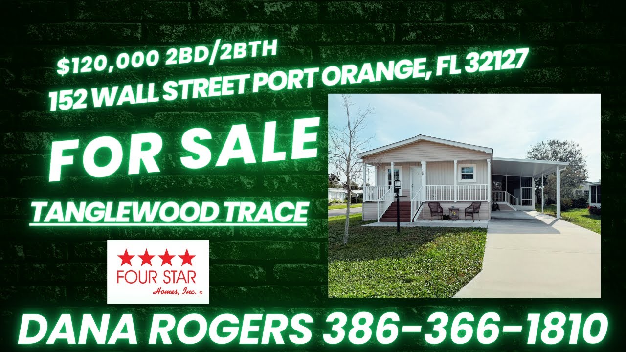 UNDER CONTRACT🏡 2020 Double Wide in Tanglewood | 2 Bed 2 Bath | Port Orange FL | $120,000