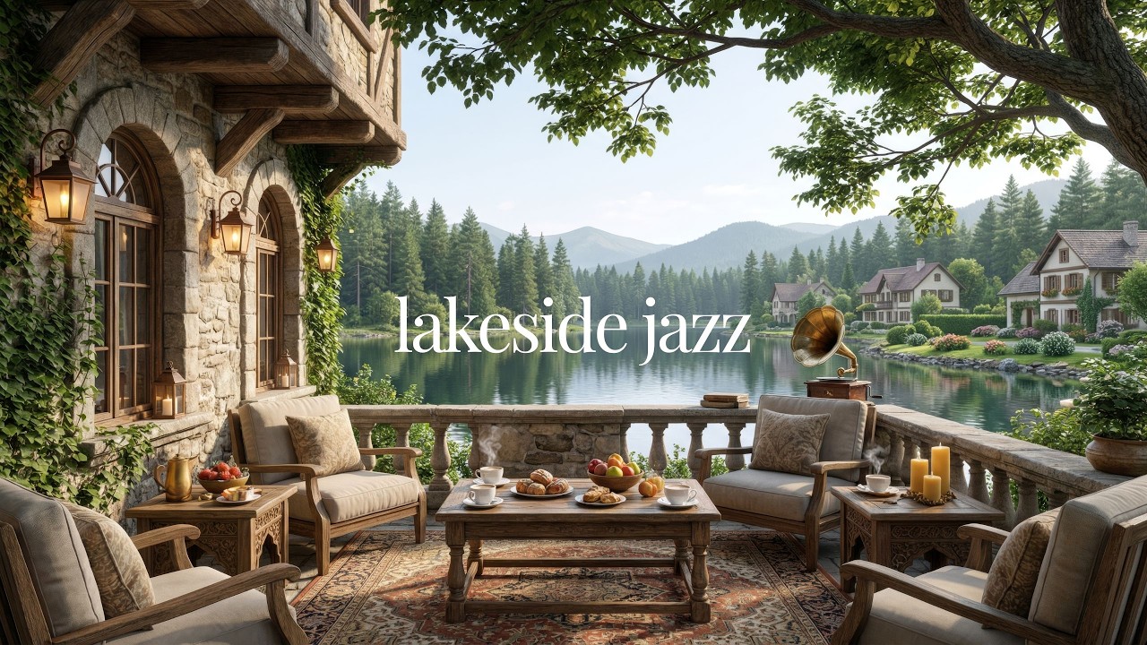 Lakeside Jazz ☕ Cozy Morning by the Lake • Relaxing Smooth Jazz Music for Work, Study & Chill