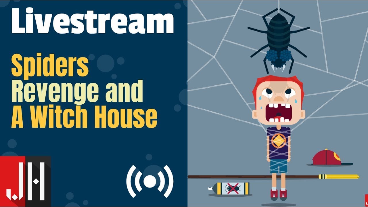 A Spider's REVENGE and a Spooky Witch House - Vector Art Livestream
