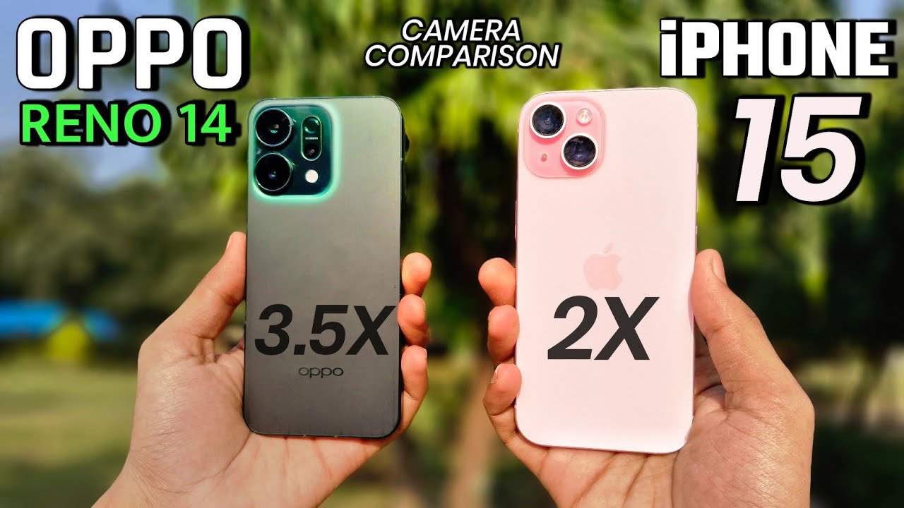 OPPO Reno 14 Vs iPHONE 15 Detailed Camera Comparison 🔥