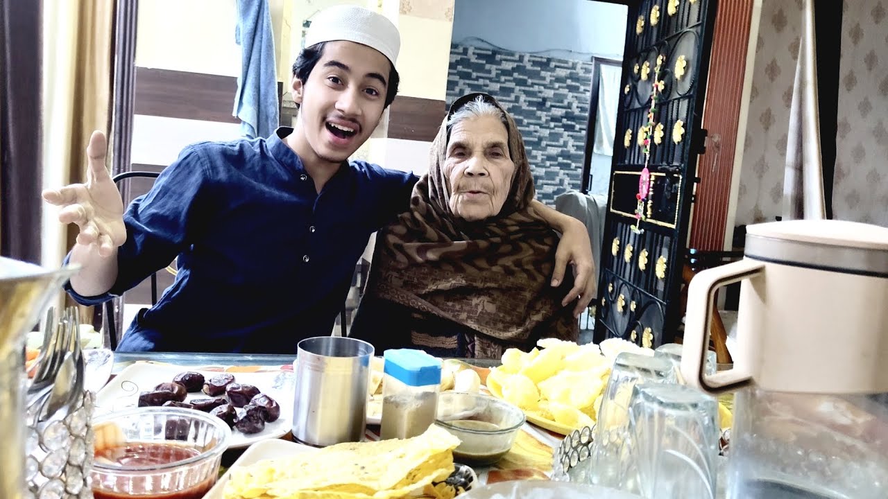 First roza with dadi😍 Ramadan Mubarak 