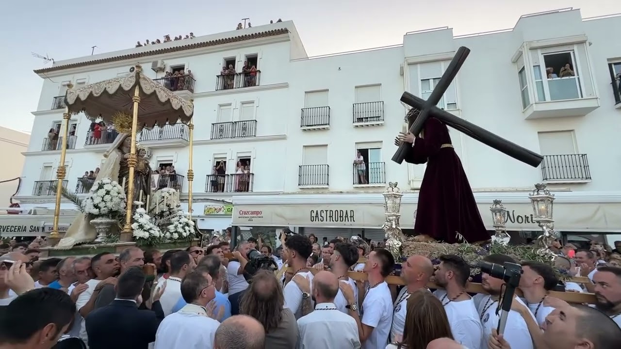 Encuentro con Jesús Nazareno | Traslado de la Virgen de la Oliva | Vejer de la Frontera | 4K | 2025