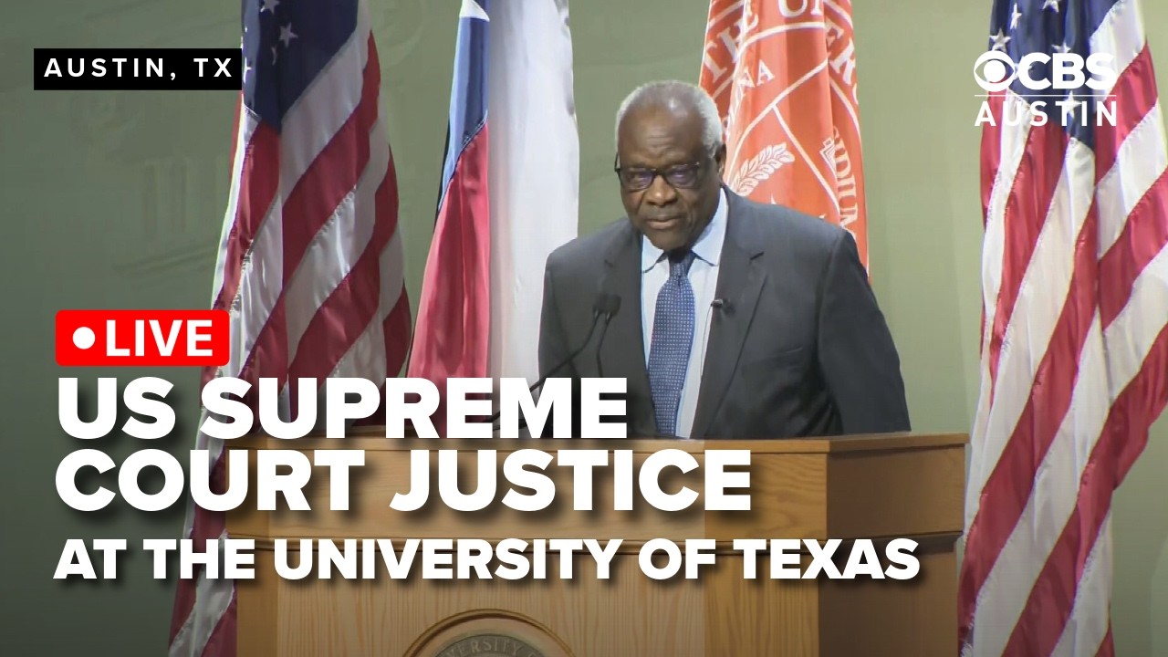 WATCH LIVE: Supreme Court Justice Clarence Thomas Delivers Lecture at UT Austin