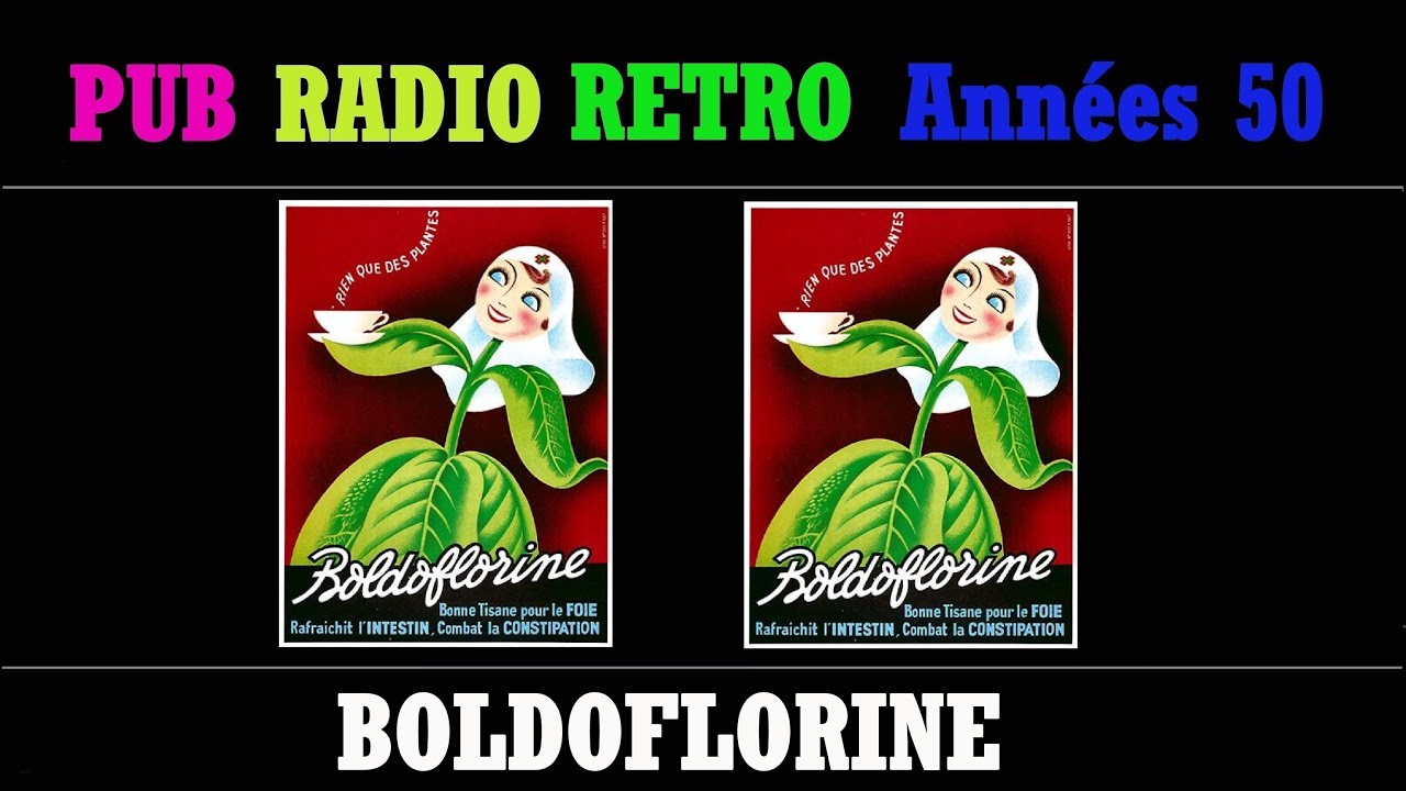 PUB RADIO RETRO ANNEES 50 BOLDOFLORINE  (L&rsquo;INT&Eacute;GRALE)