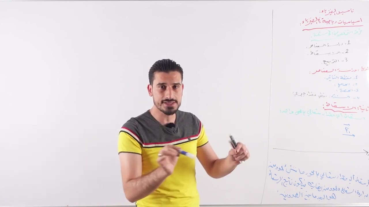 المقادير الفيزيائية والاسقاط في الفيزياء للاستاذ محمد بدوي
