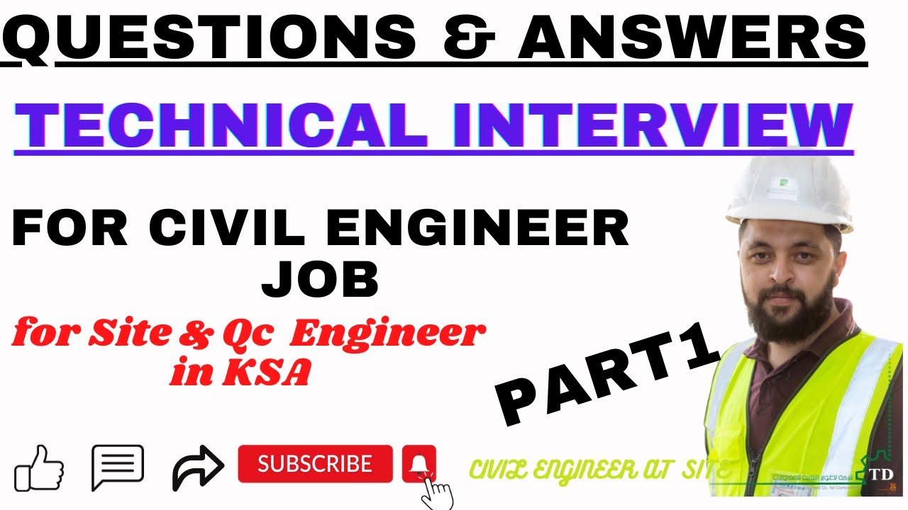Civil Engineer Job Interview in Saudi Arabia| Question And Answers| Part 1