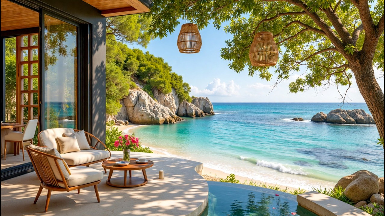 Refreshing Jazz Lounge In Tranquil living Room Ambience | Warm Soothing Jazz Music To Stress Relief