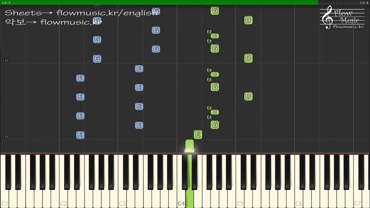 로스트원의 호곡 (Lost One's Weeping) (ロストワンの号哭) Piano Tutorial 피아노 튜토리얼