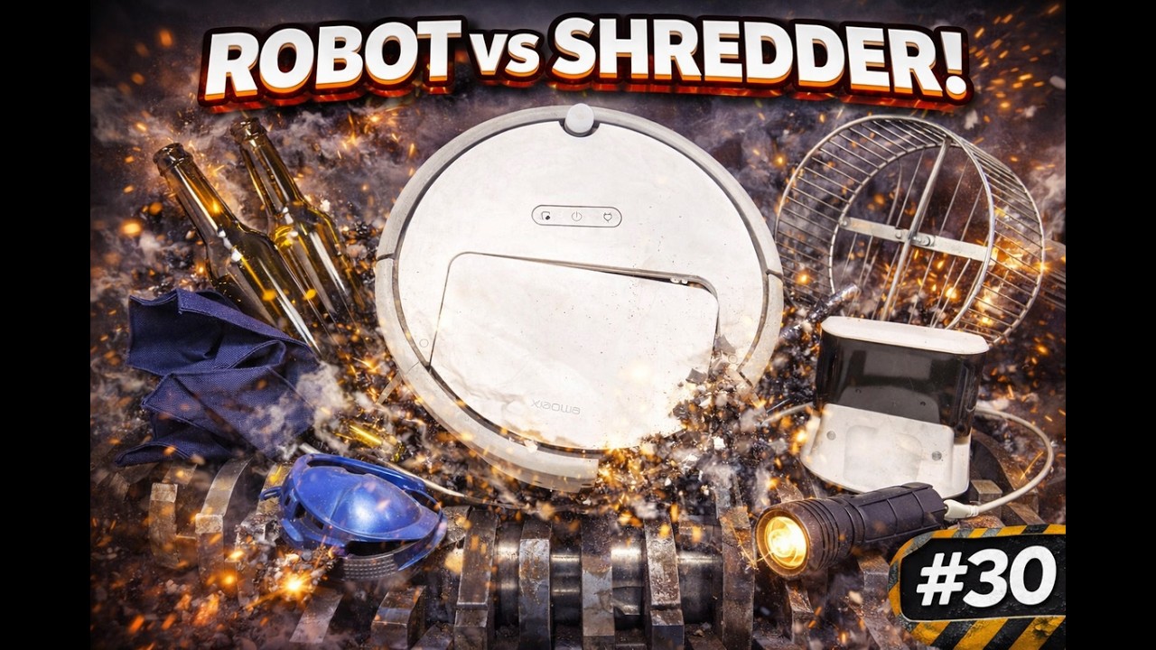 VACUUM ROBOT vs SHREDDER! 🤖💥 Will It Survive? #30