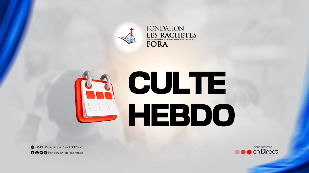 🔴[Live] Quand Dieu décide t'élargir | Pasteur Glodi M | Culte Hebdomadaire.