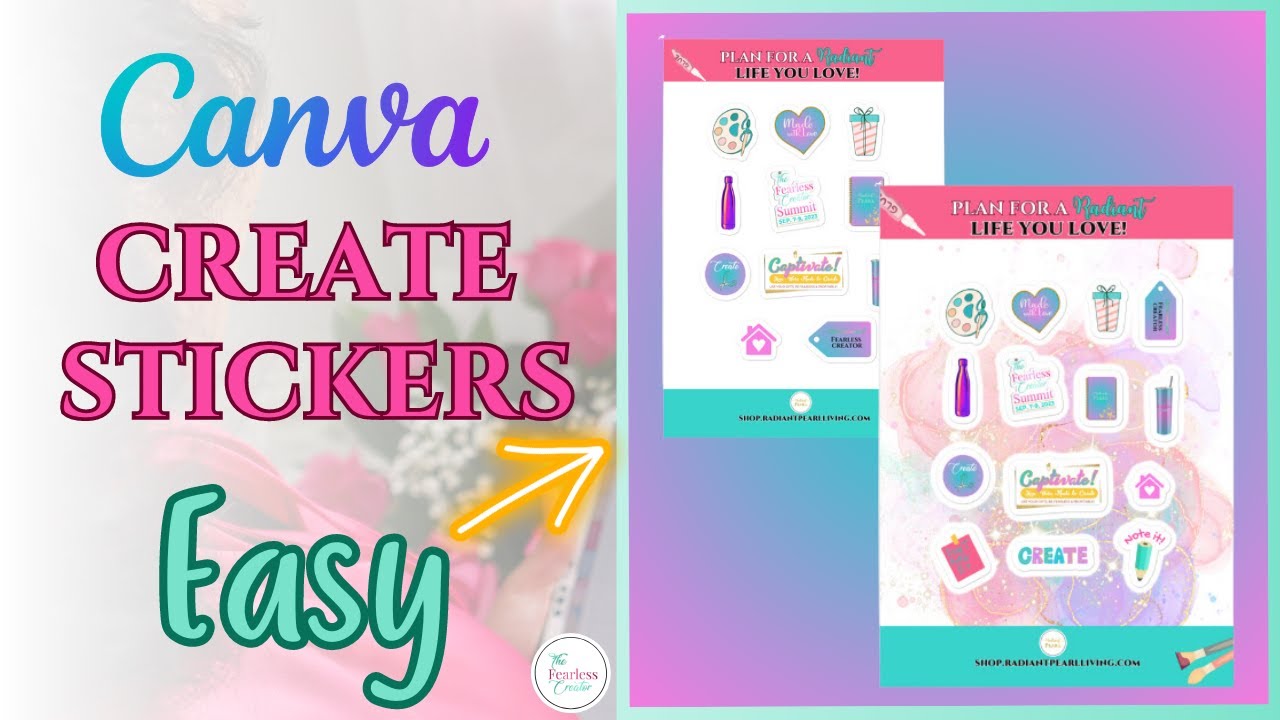 How to Make Stickers to Sell with Canva - Easy Process and Production