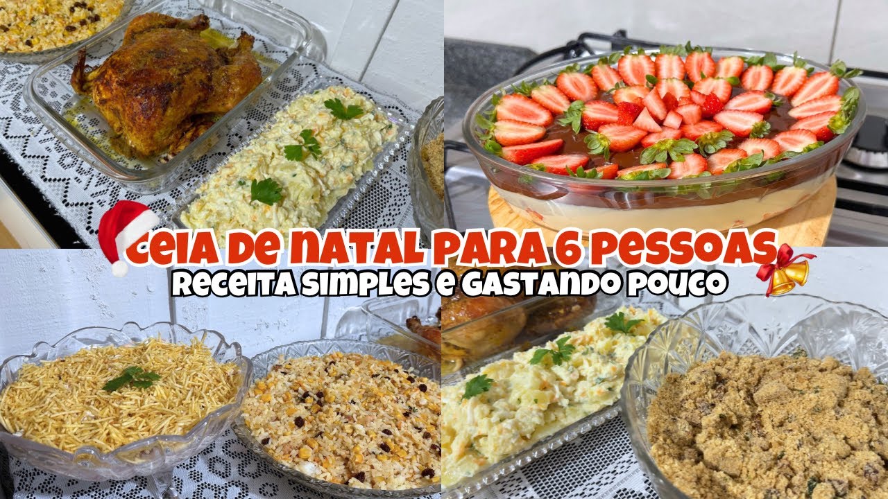 Ceia de Natal para 6 pessoas com R$150,00 🎄🎅