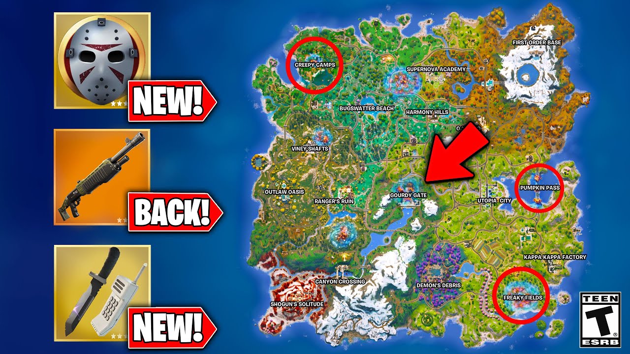 The NEW FORTNITEMARES Update! (New POI's, New Medallion & Pump)