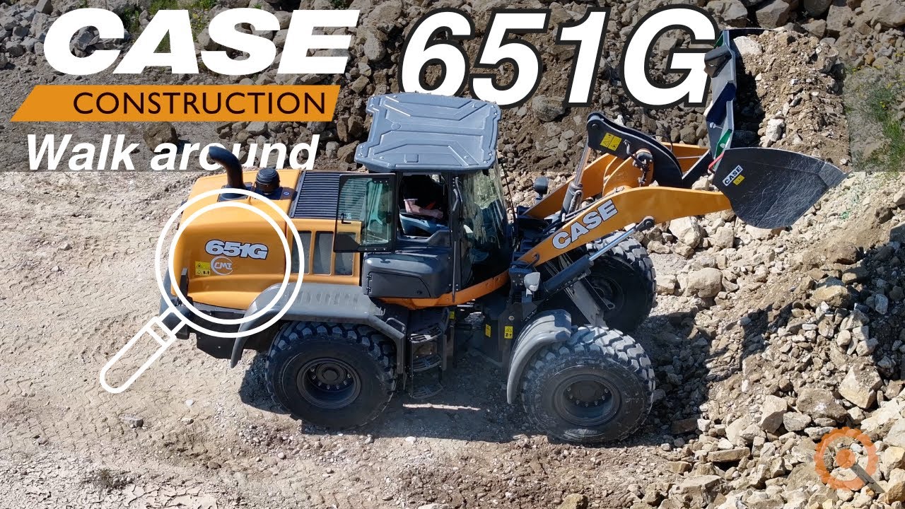Scopri la pala gommata CASE 651G: dettagli tecnici e innovazioni
