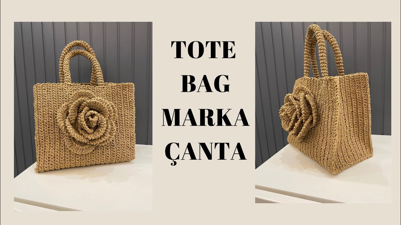 TOTE BAG MARKA ÇANTAMIZI GÜL MOTİFLİ ÇALIŞIYORUZ🤎 TARİFİ HİÇBİRYERDE YOKK👌 #markachallenge