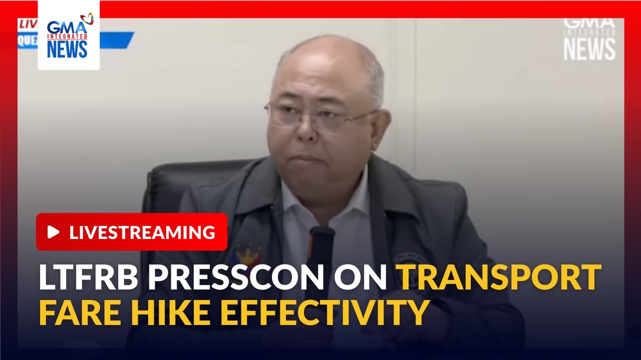 LIVE - LTFRB presscon on transport fare hike effectivity (Mar. 17,... - Replay | GMA Integrated News