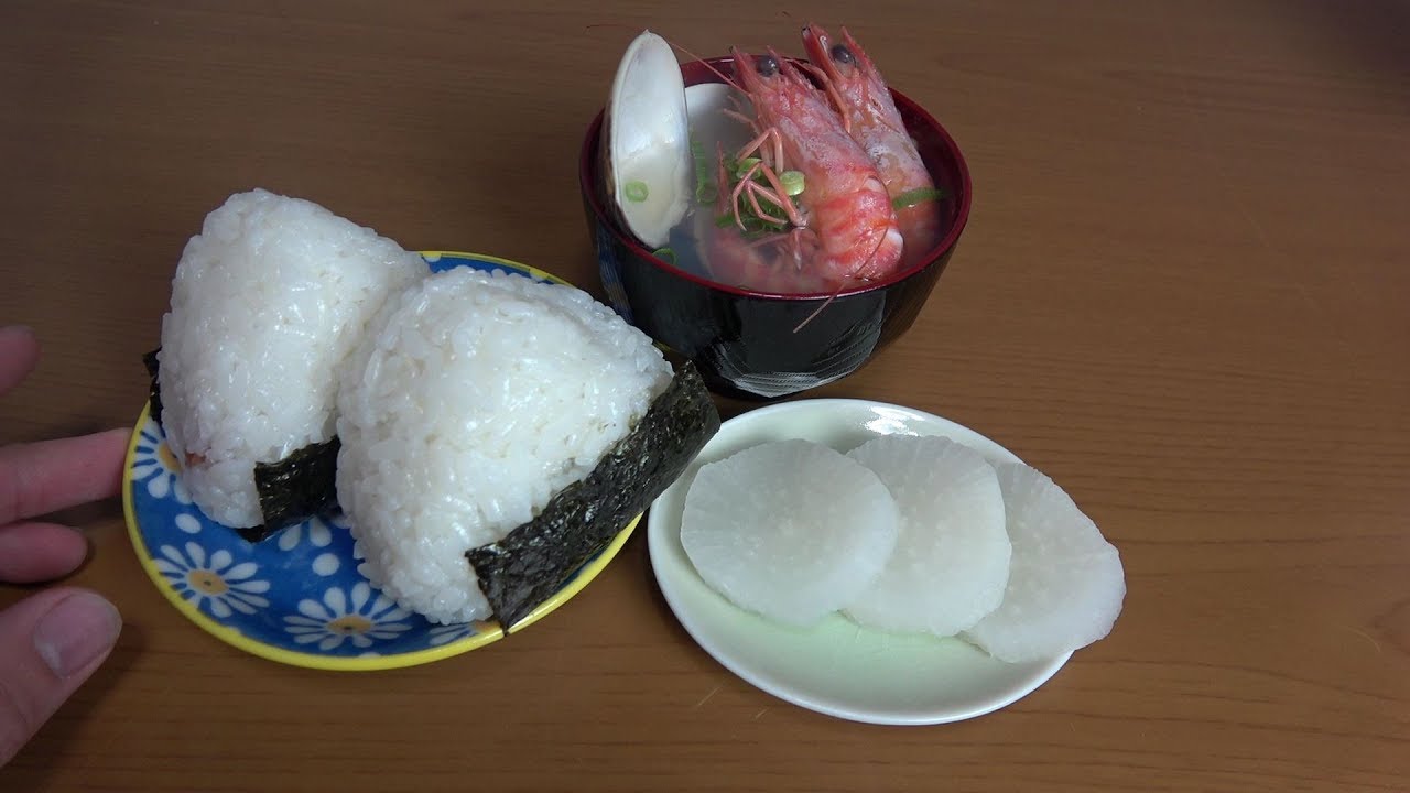 朝ごはん作ってみた。【龍の瞳のおむすび】