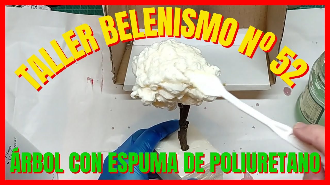 🌳🖌 Taller Belenismo Nº52 Arboles de espuma de poliuretano paso a paso