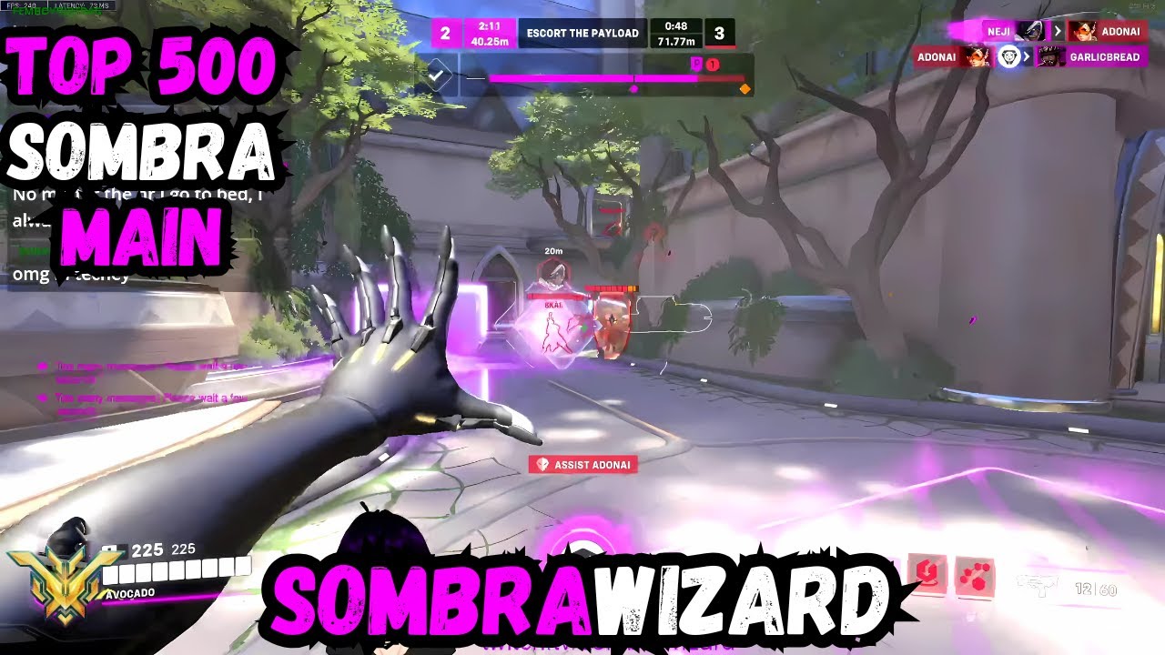 32 ELIMS! SOMBRA WIZARD TOP 500 SOMBRA GAMEPLAY - NUMBANI - OVERWATCH 2  SEASON 13