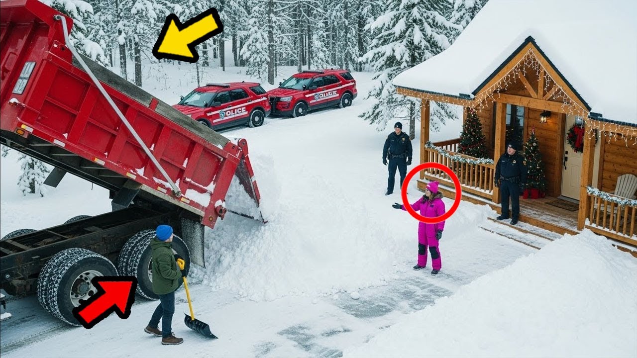 HOA hat ihren Winterschnee auf meinem Grundstück abgeladen – dann gerieten sie in Panik, als ich ihr