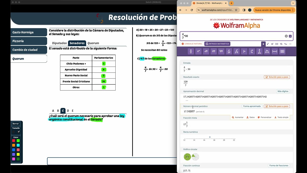 Problema de Aritmética y Porcentajes - Quorum