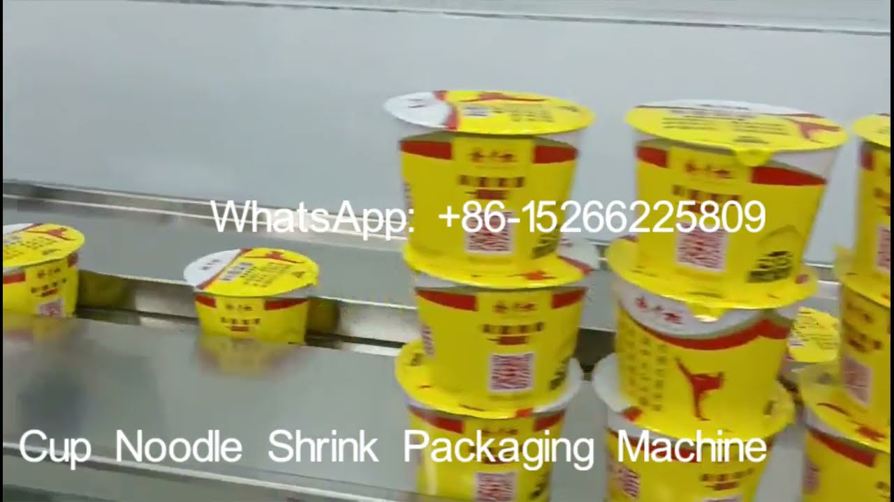 Cup/Bowl Noodle packaging shrinking packaging sealing machines full automatic