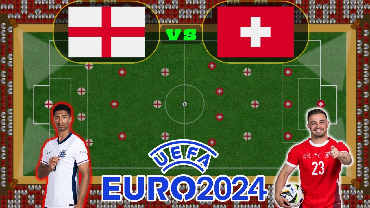 England vs Switzerland - UEFA Euro 2024 Marble Football. England Is Back?