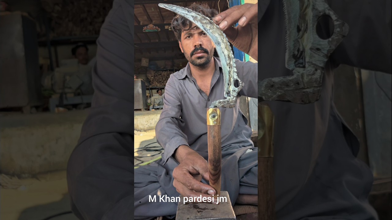 Sickle Making Process from Motorcycle Gearbox