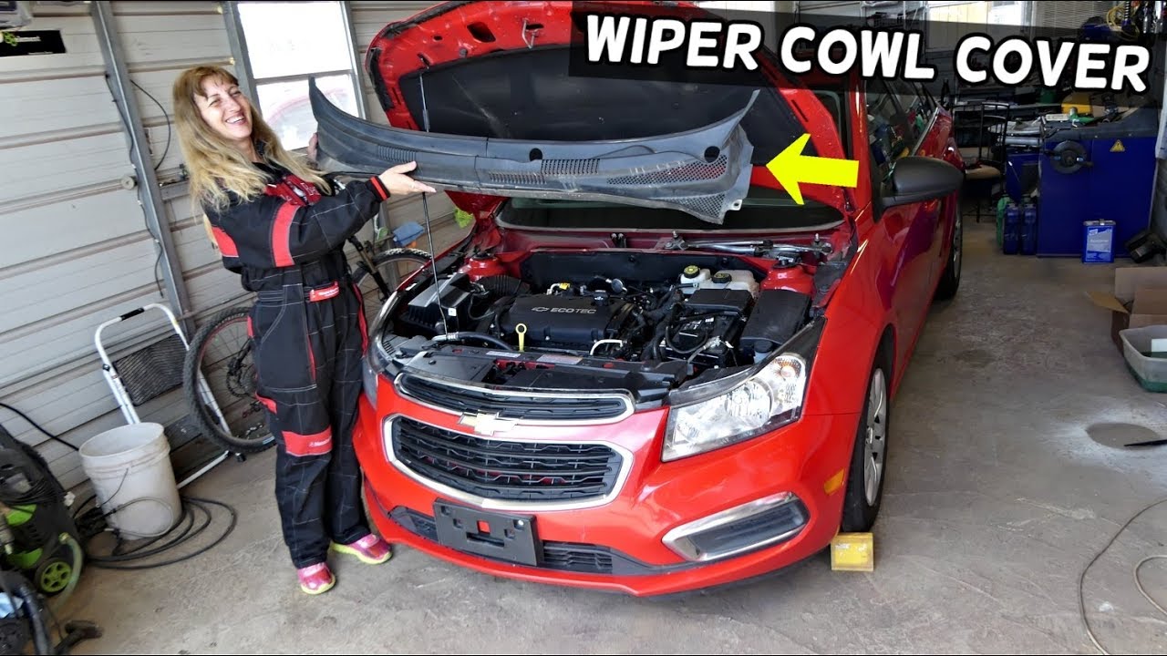 WINDSHIELD WIPERS TRIM COWL REMOVAL REPLACEMENT CHEVROLET CRUZE SONIC