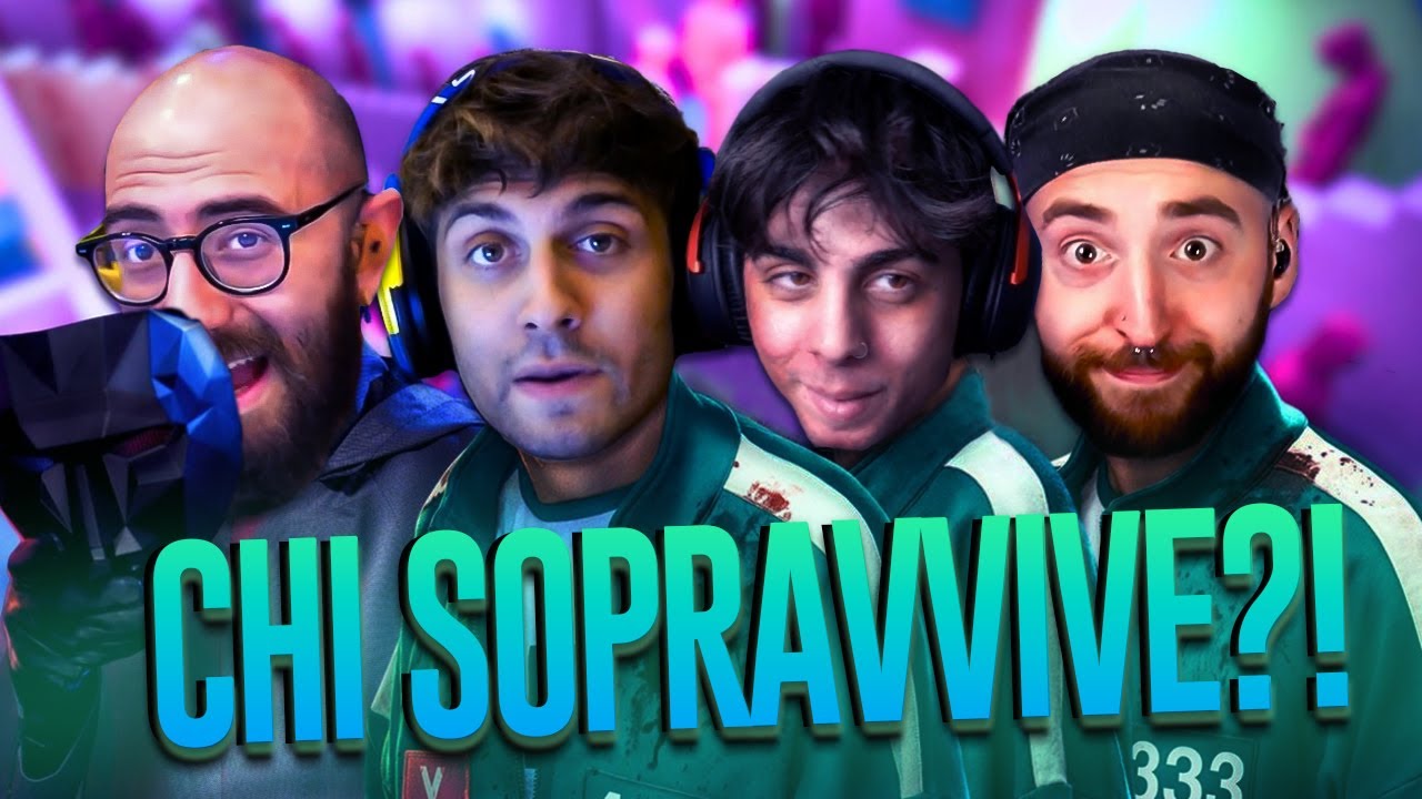 SQUID GAME 4 CON BLUR MARZA MANUUXO ZAZZONE E PESH - CHI SOPRAVVIVE VINCE NIENTE