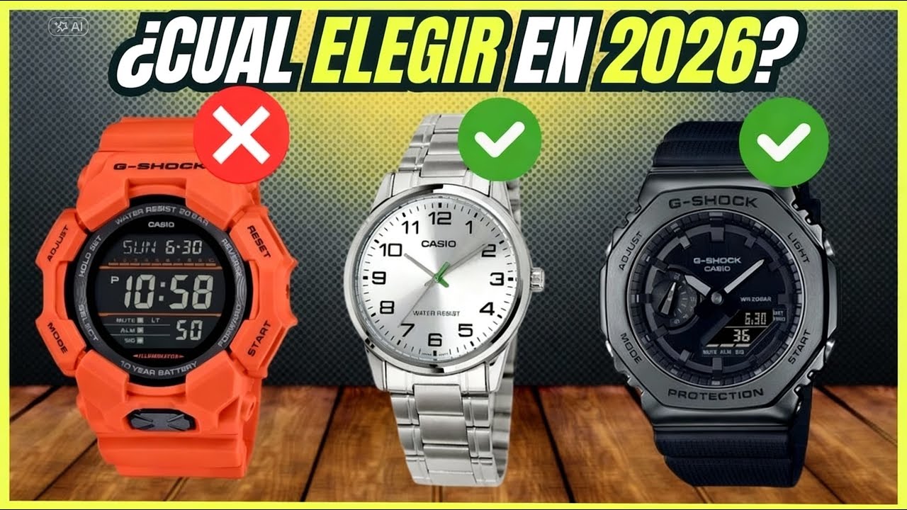 Los 5 Mejores Relojes Casio Para Hombre Elegantes, Vintage, G Shock [NO COMPRES SIN VER ESTO]