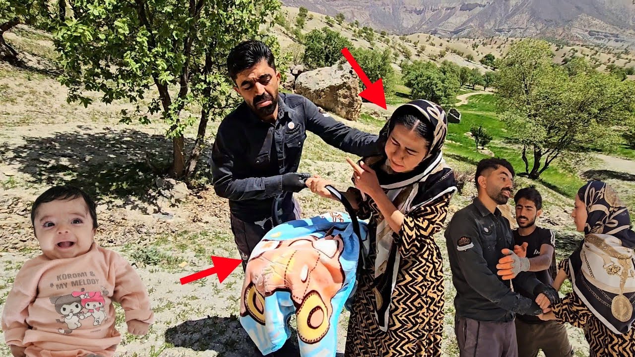 Did the Young Nomadic Mother Manage to Escape the Farm With Her Baby Again😱😰