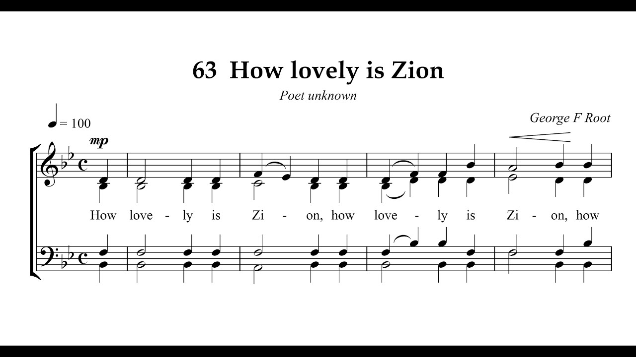 Hymn Collection 063   How lovely is Zion