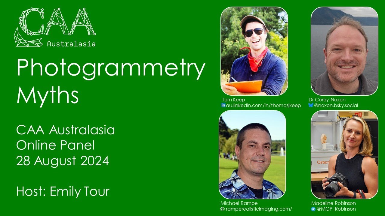 Photogrammetry Myths | CAA Australasia Panel Discussion | 28 August 2024