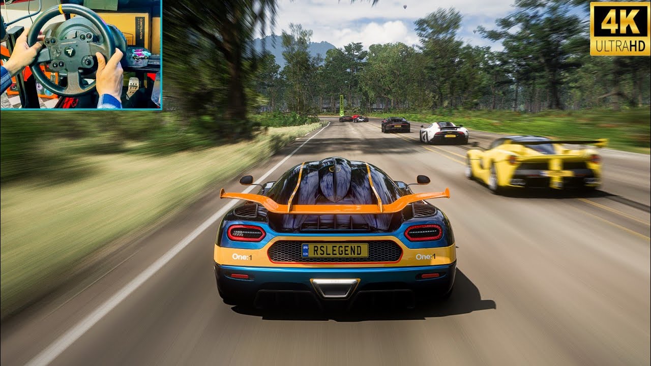 Koenigsegg One:1 vs Hypercars – FH5 Wheel Gameplay