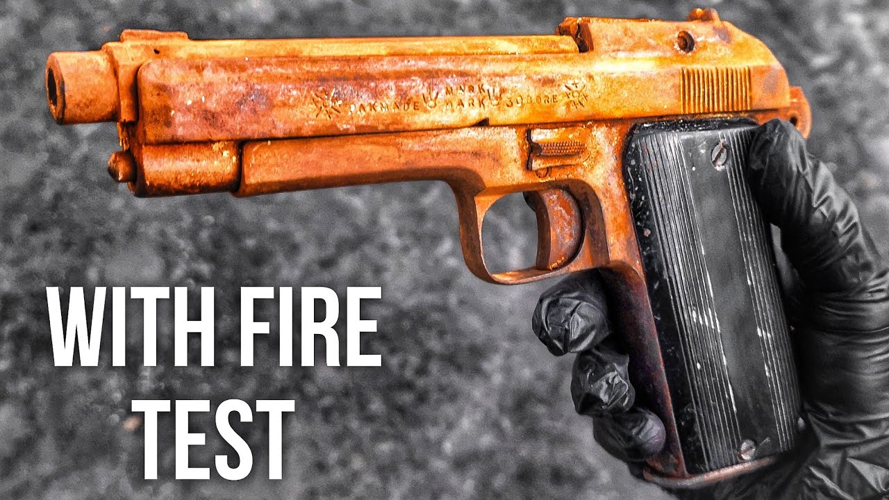 Restoring an old 1980s Rusty Italian designed Gun (with test fire)
