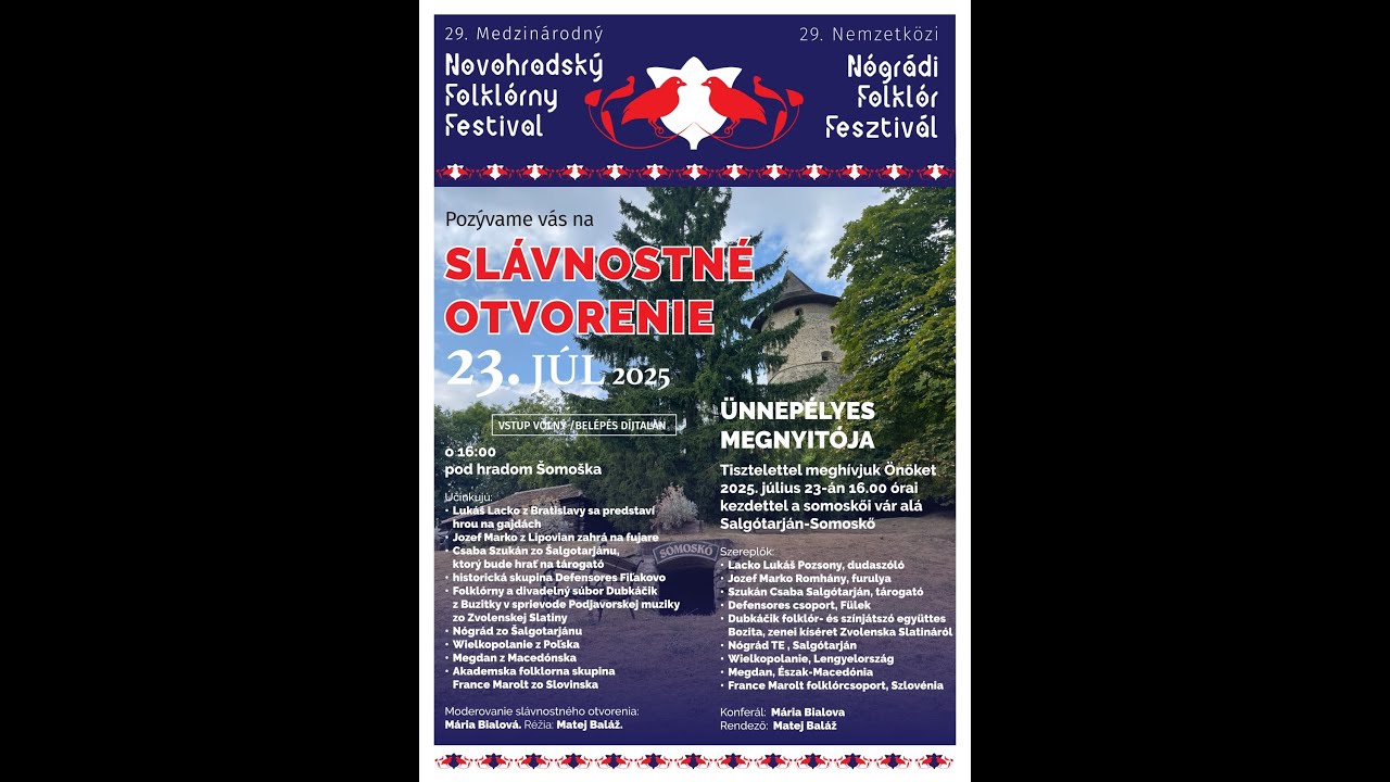 Novohradský folklórny festival Šomoška 23.7.2025