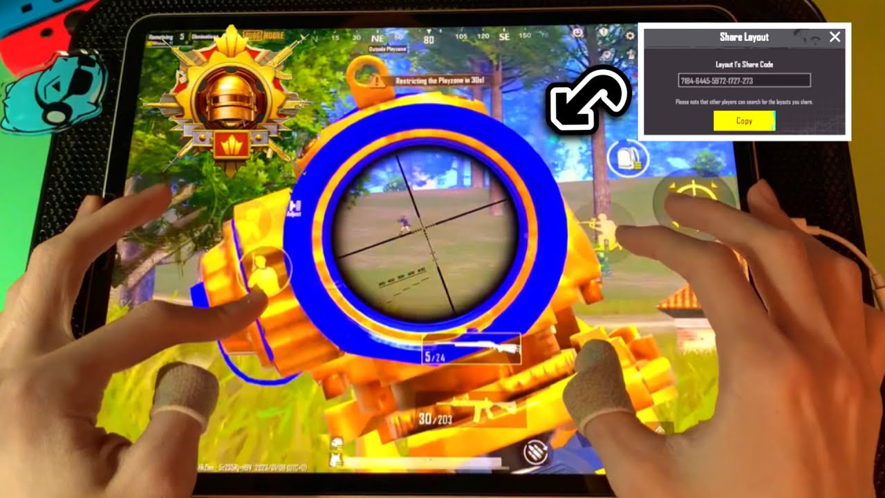 【Setting Share Code 】Conqueror Came Back 6fingers handcam Solo vs Squad gammeplay | PUBGMOBILE