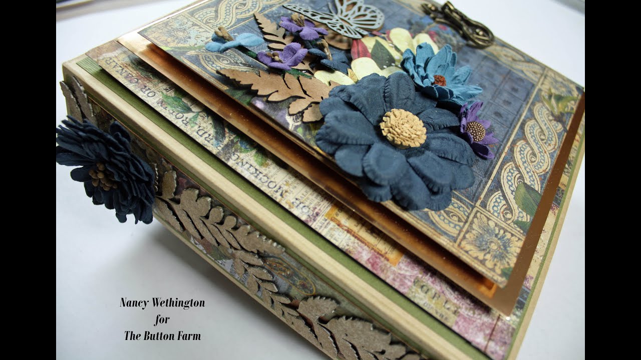 Blue Fern Eclectic Charm Mini Album for Button Farm Club