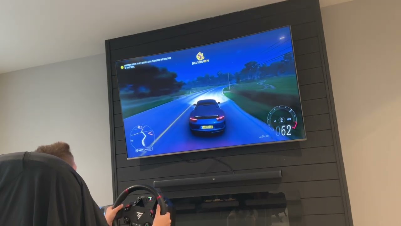 Driving a Porsche speedster in Forza Horizon 5