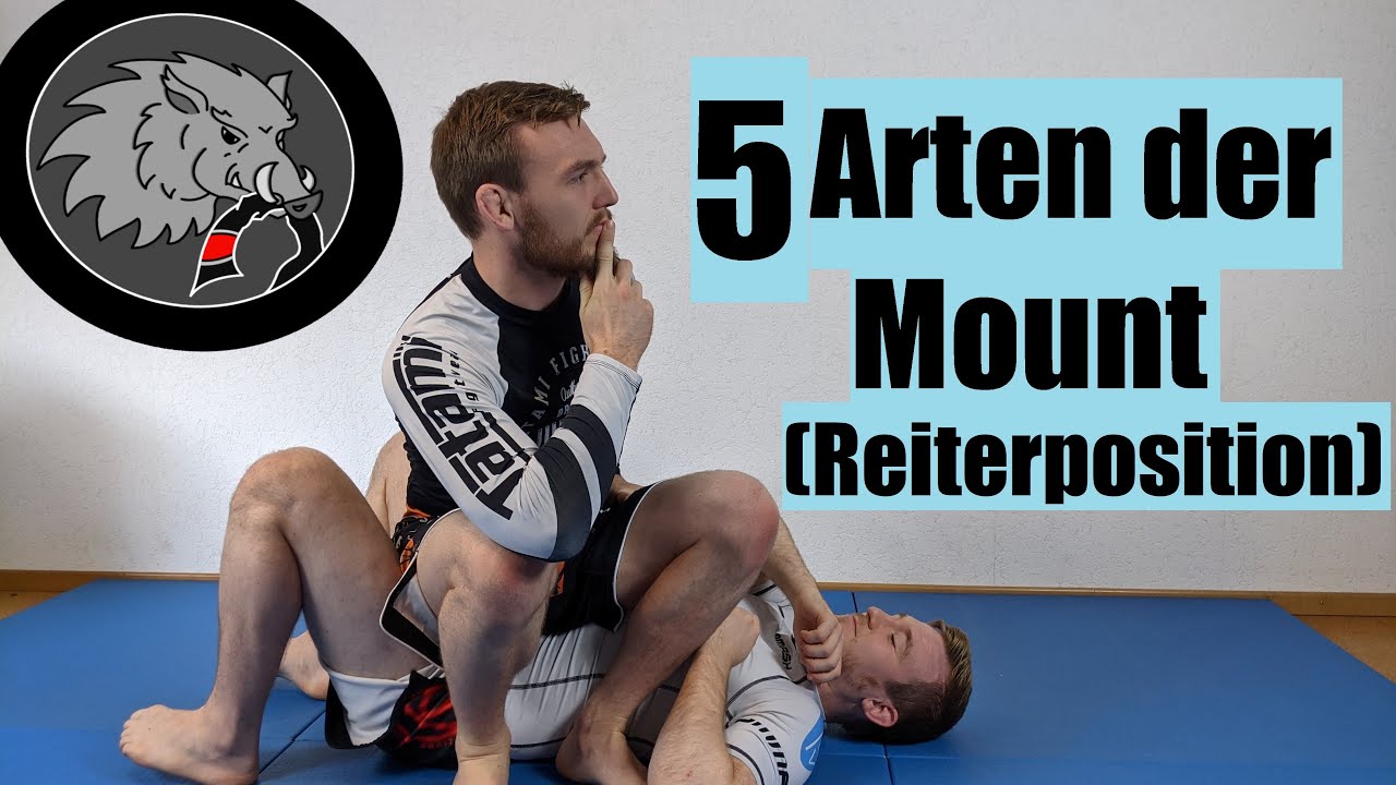 5 Varianten der Mount bzw. Reiterposition. Bessere Kontrolle über den Gegner am Boden beim BJJ + MMA