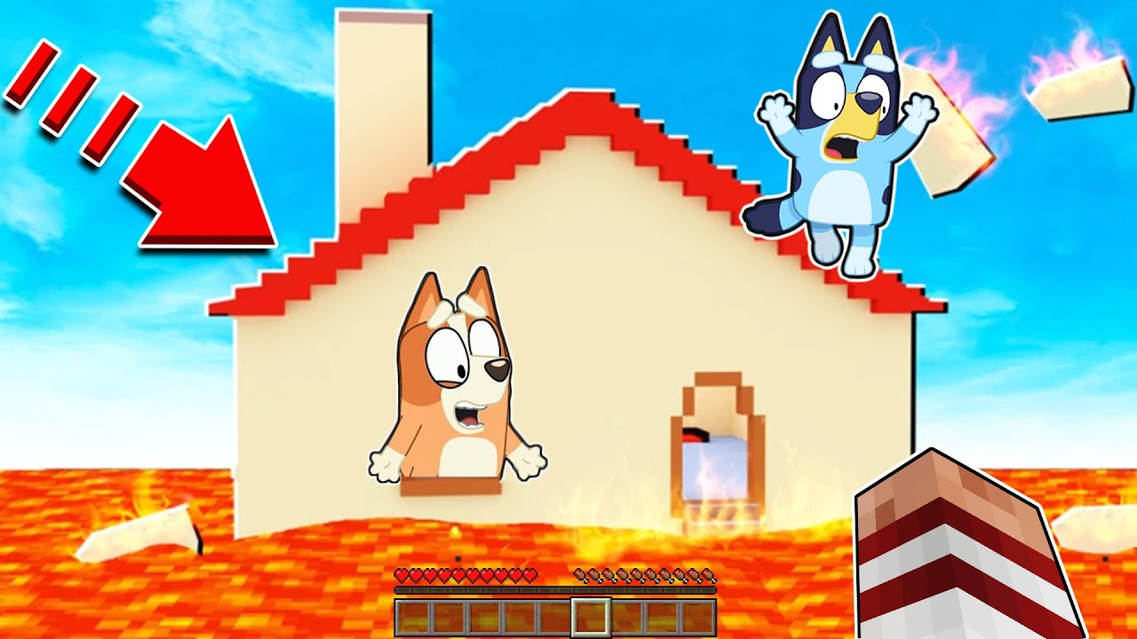 EL SUELO ES LAVA CON BLUEY Y BINGO