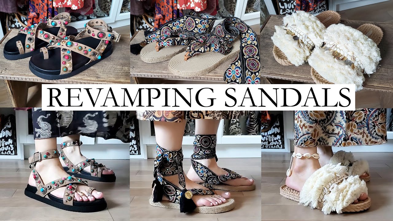 DIY - Revamping 3 Dollar Store Sandals